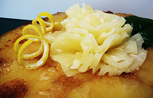 Obrácený ananasový dort