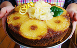 Obrácený ananasový dort
